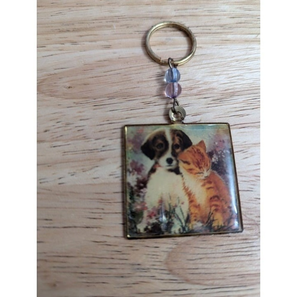 Keychain The Humane Society of the United States metal beat kitty puppy Wash D.C - Picture 4 of 8